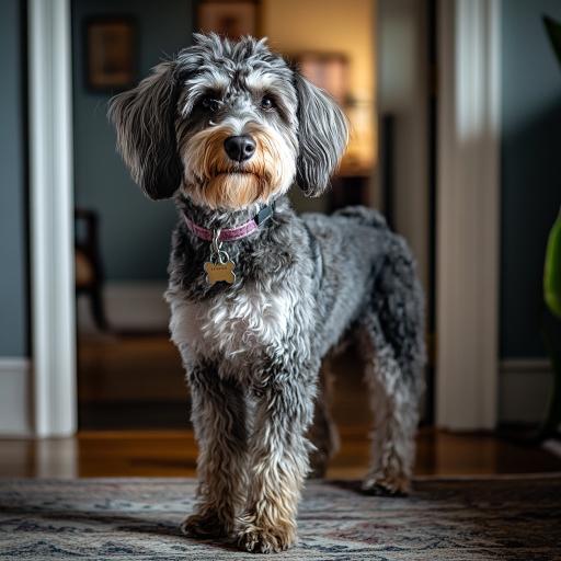 Aussiedoodle drinnen