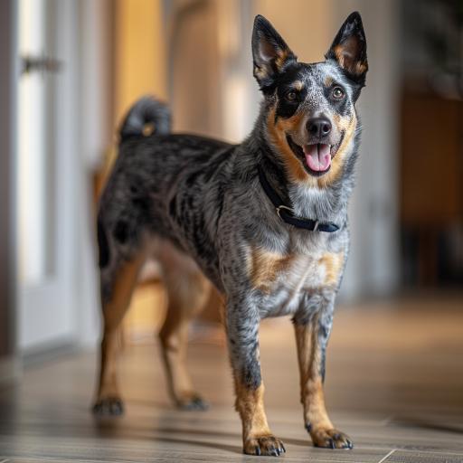 Australian Cattle Dog drinnen