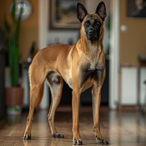 Belgian Malinois drinnen