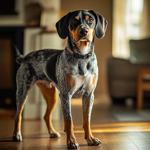 Bluetick Coonhound drinnen