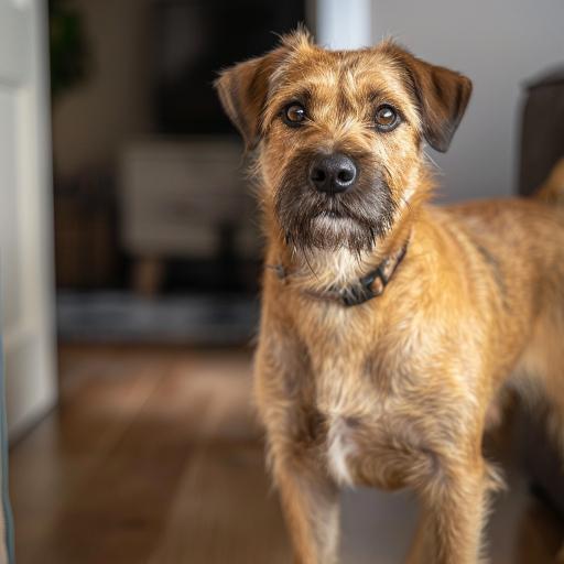 Border Terrier drinnen