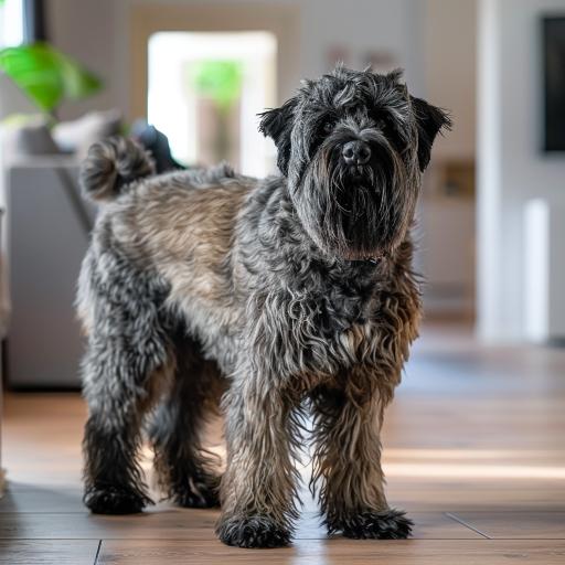 Bouvier des Flandres drinnen