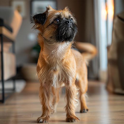 Brussels Griffon drinnen