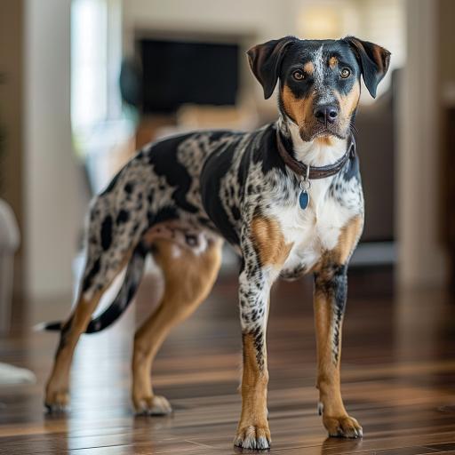 Catahoula Leopard Dog drinnen