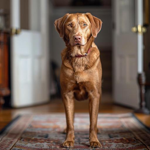 Chesapeake Bay Retriever drinnen