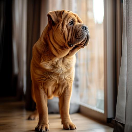 Chinese Shar-Pei drinnen
