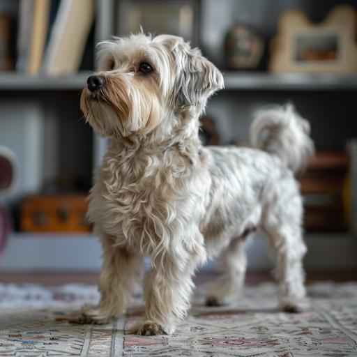 Dandie Dinmont Terrier drinnen