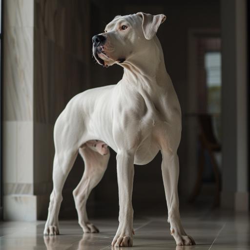 Dogo Argentino drinnen