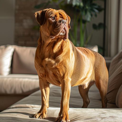 Dogue de Bordeaux drinnen