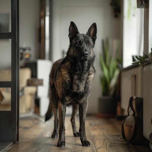 Dutch Shepherd drinnen