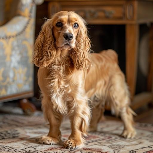 English Cocker Spaniel drinnen