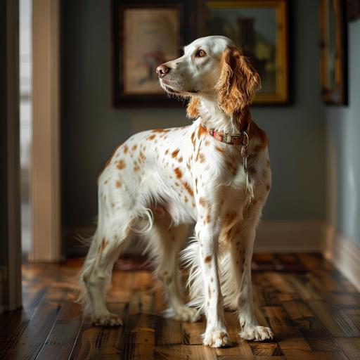 English Setter drinnen