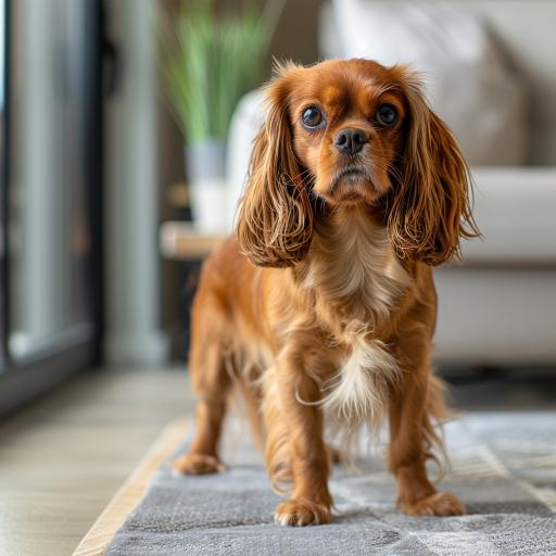 English Toy Spaniel drinnen
