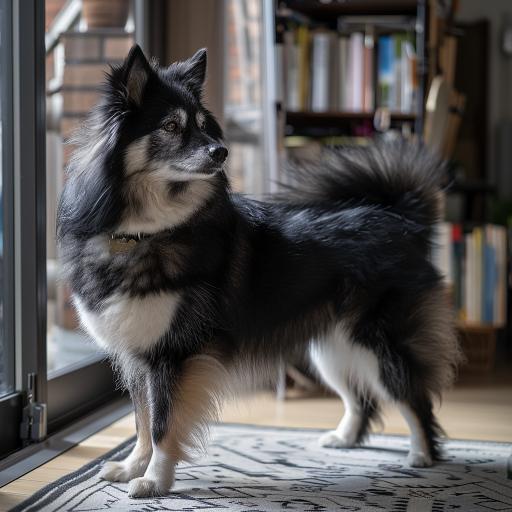 Finnish Lapphund drinnen
