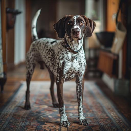 German Shorthaired Pointer drinnen