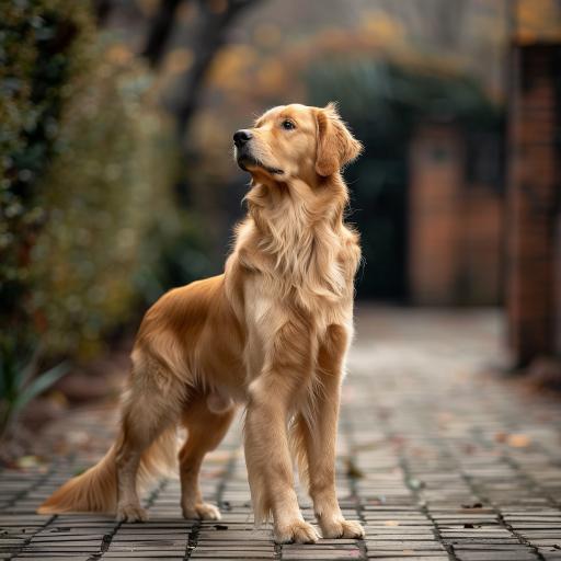 Golden Retriever draussen