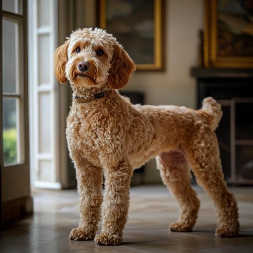 Goldendoodle drinnen