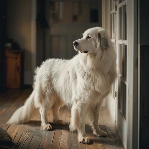 Great Pyrenees drinnen