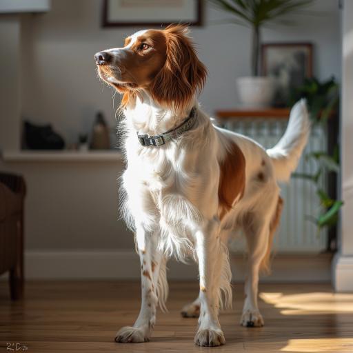 Irish Red and White Setter drinnen