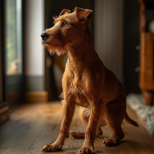 Irish Terrier drinnen