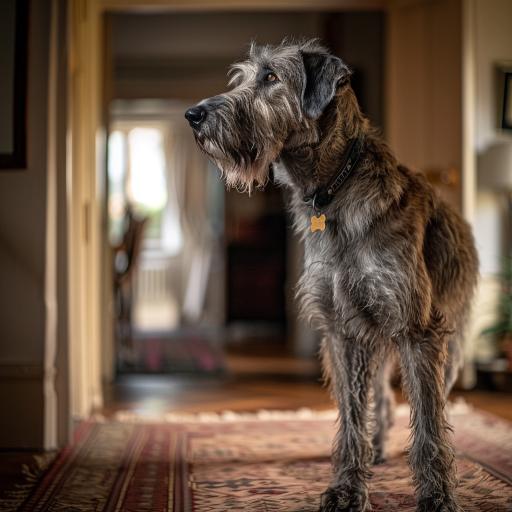 Irish Wolfhound drinnen