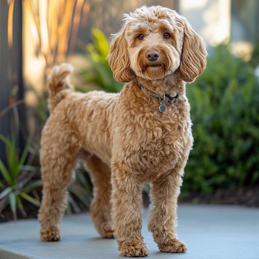 Labradoodle draussen
