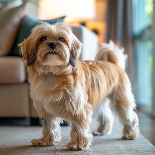 Lhasa Apso drinnen