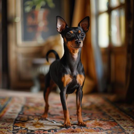 Miniature Pinscher drinnen