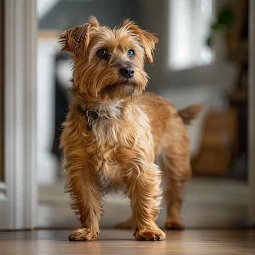 Norfolk Terrier drinnen