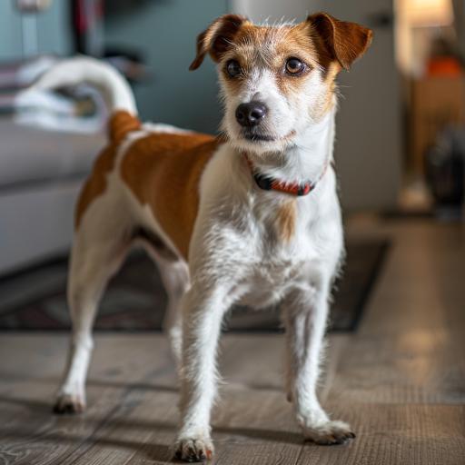 Parson Russell Terrier drinnen