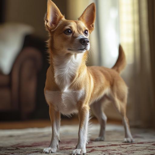 Portuguese Podengo Pequeno drinnen