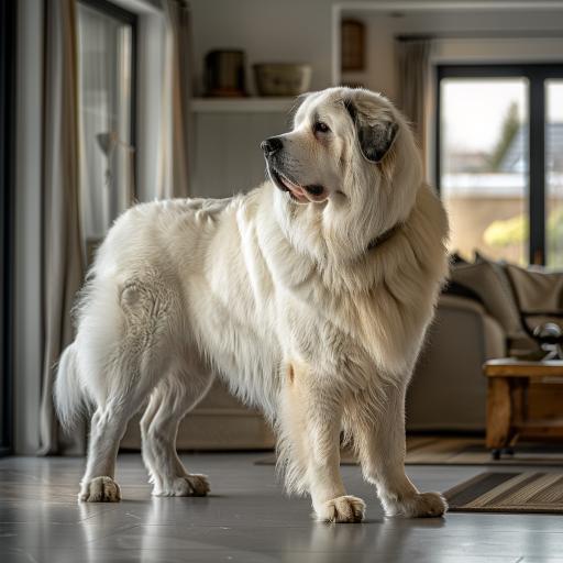 Pyrenean Mastiff drinnen