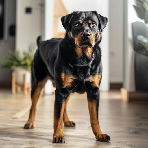 Rottweiler drinnen