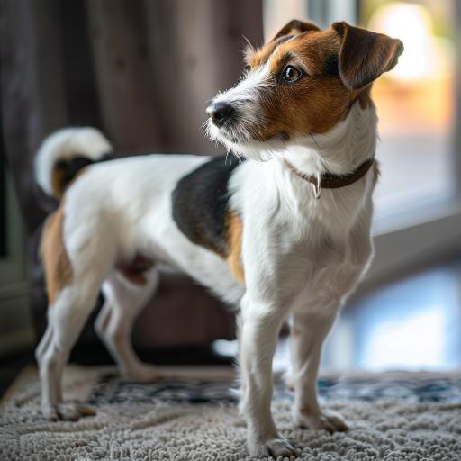 Russell Terrier drinnen