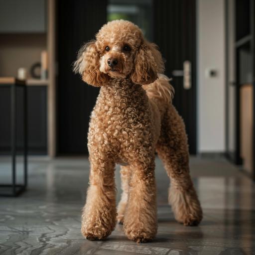 Standard Poodle drinnen