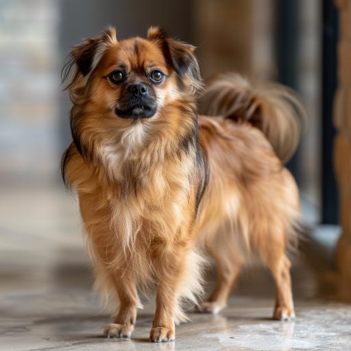 Tibetan Spaniel drinnen