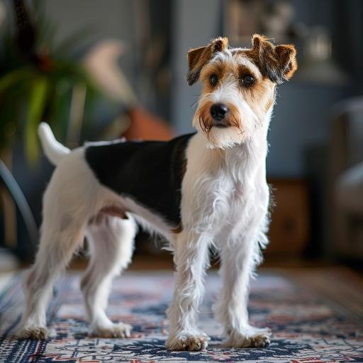 Wire Fox Terrier drinnen