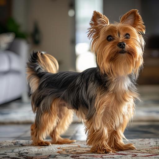 Yorkshire Terrier drinnen